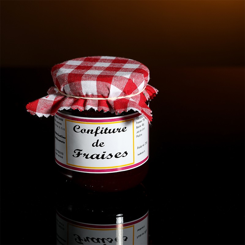 Pot de confiture de fraises artisanale (250g)