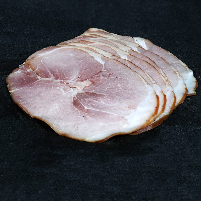 Jambon sec fumé en tranches